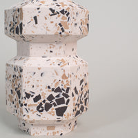 Vase Hexad 26 - Neutral Terrazzo