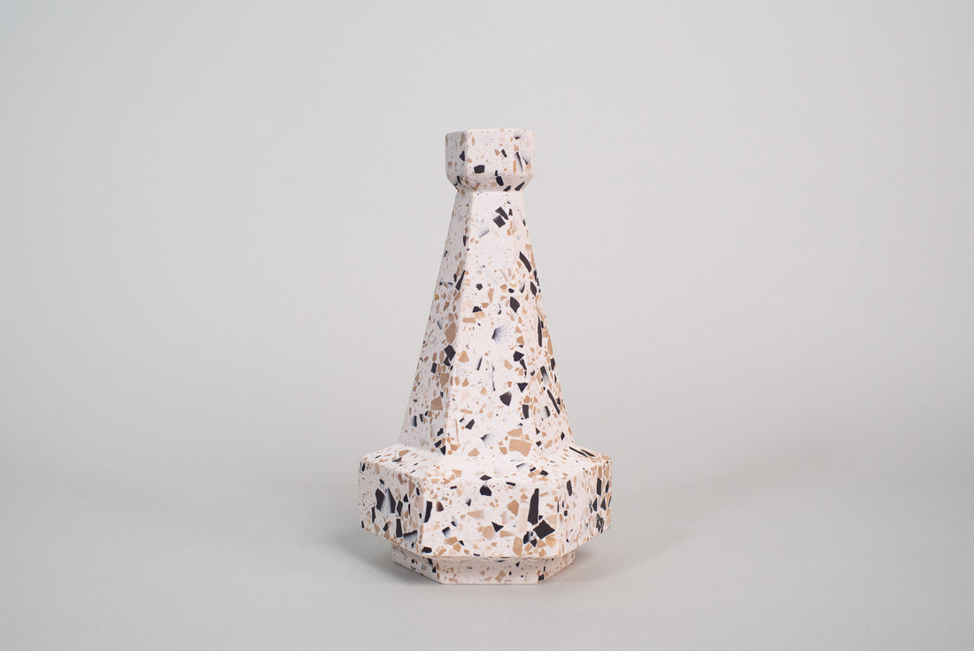 Vase Hexad 06 - Neutral Terrazzo
