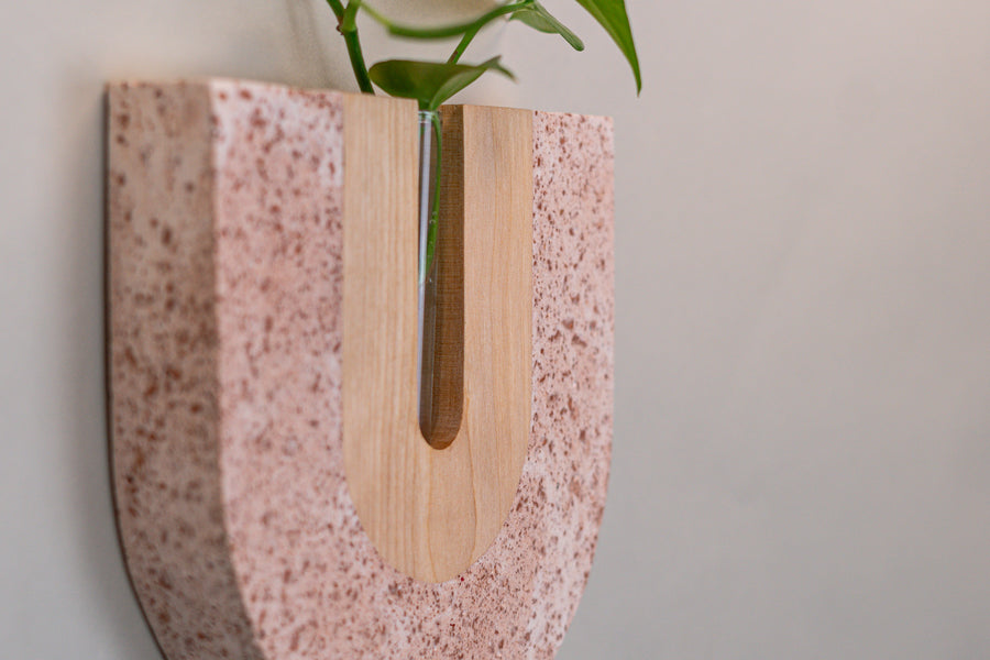 Calah Wall Planter - Upcycled Terracotta