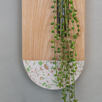 Olive Wall Planter - Green/Sand Terrazzo