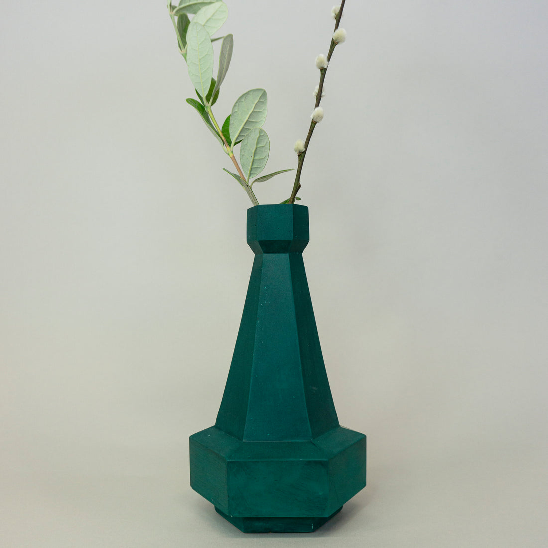 Vase Hexad 06 - Deep Jungle Green