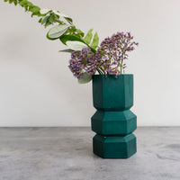 Vase Hexad 03 - Deep Jungle Green